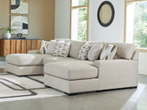 Bay Furniture Gallery - Ashley Furniture - Laurelgrove Sectional - RAF 3-Piece Double Chaise Sectional / Pebble - 75105S7